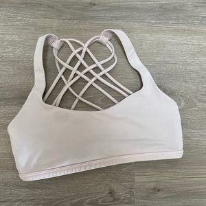 Lululemon sports bra size 4 dusty pink